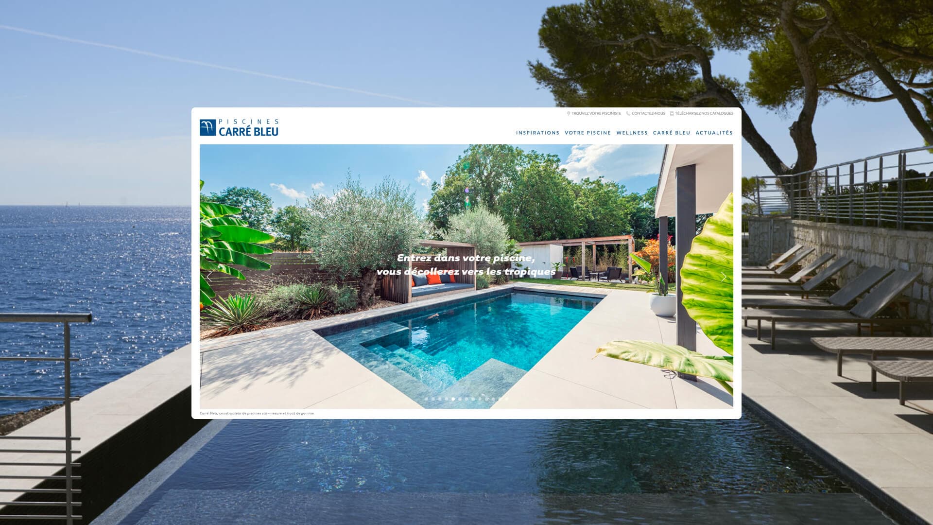 Piscines Carré Bleu